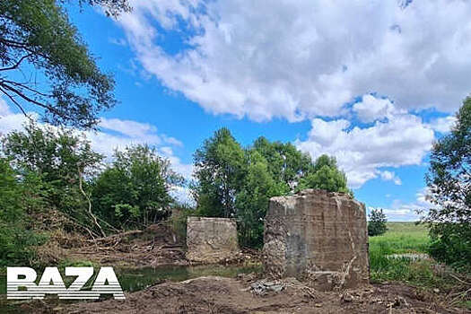 Baza: в Рязанской области местные жители украли мост весом в 60 тонн