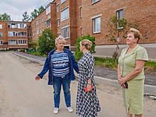 Глава г.о. Клин Алена Сокольская проверила работы по благоустройству в Решетникове