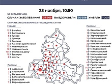 Только в Ростове &ndash; 127: новые случаи COVID-19 отмечены в 36 городах и районах Дона