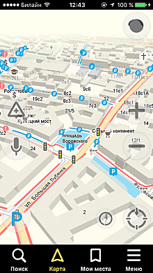 Яндекс.Навигатор с картой парковок доступен для iOS