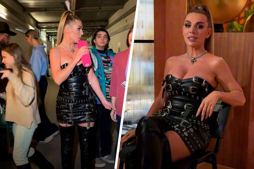 Певица Анна Седокова вышла на публику в мини-платье