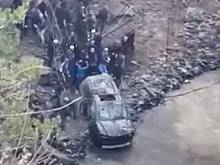 В Дагестане внедорожник Toyotа рухнул в обрыв