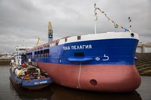 Сухогруз "Пола Пелагия" спустили на воду в Нижнем Новгороде