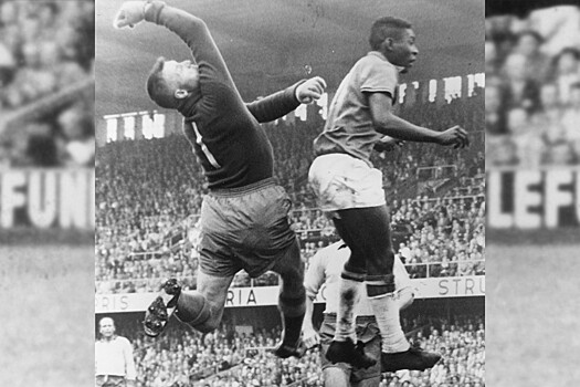 Гол Пеле в ворота Швеции в финале чемпионата мира — 1958, видео
