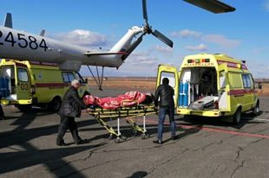 В Оренбург санавиацией доставлен пострадавший в ДТП подросток из Орска