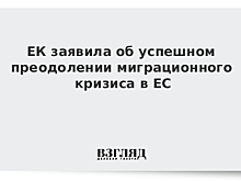 ЕК заявила об успешном преодолении миграционного кризиса в ЕС