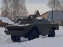 Бронированную дозорную машину разломали вандалы в Краснозерке