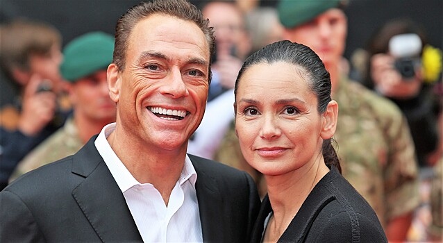 Роман продолжается? Женатого Жана-Клода Ван Дамма на съемках застали с молодой пассией