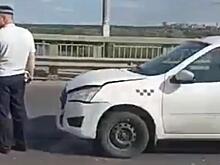 В Рязани образовалась пробка из-за аварии на Солотчинском мосту