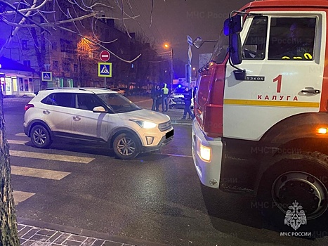 Пьяная женщина-водитель сбила пешехода в центре Калуги