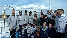 Перед матчем шведских хоккеистов пригласили на прогулку по Енисею