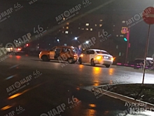 В Курске столкнулись два автомобиля на Союзной