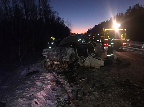 Водитель и пассажир погибли в ДТП на челябинской дороге