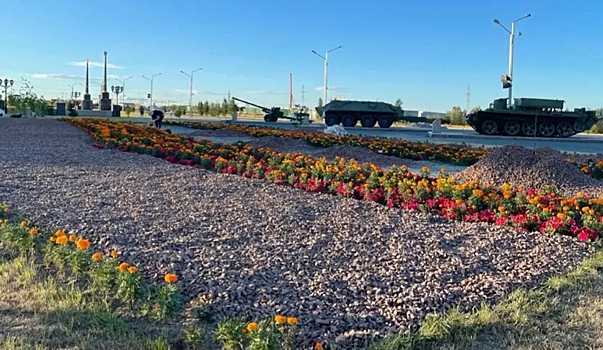 В салехардском парке Победы появится огромная георгиевская лента из цветов