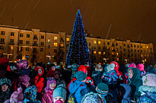 Около 500 человек приняли участие в торжественном зажжении огней на центральной елке Балашихи