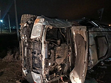 В Большой Черниговке 29 ноября машина слетела с дороги и опрокинулась