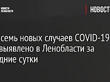 Всего семь новых случаев COVID-19 было выявлено в Ленобласти за последние сутки