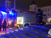 В Троице-Сергиевой лавре под Москвой произошел пожар