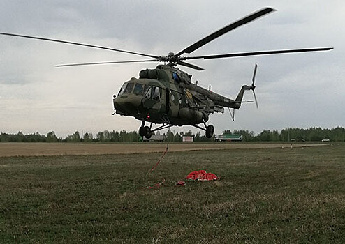 Авиация и военнослужащие ЦВО оказали помощь в тушении природного пожара в Тандинском районе Республики Тыва