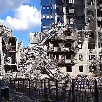 Военкор опубликовал кадры Красноармейска после ожесточенных боев