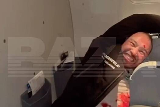 Россиянин выпил неизвестный порошок в самолете, устроил дебош и попал на видео