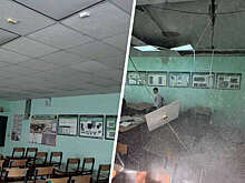 В классе школы в Сальске обрушился потолок во время урока