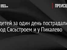 Двое детей за один день пострадали в ДТП под Сясьстроем и у Пикалево