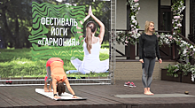 Укрепить тело и зарядиться энергией. Более 70 человек собрал фестиваль йоги в Одинцове