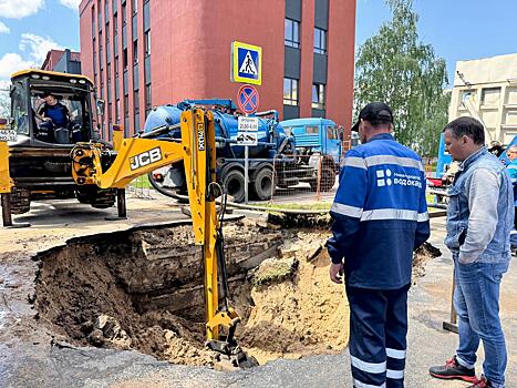 Провал заделали на пересечении улиц Ковалихинской и Академика Блохиной