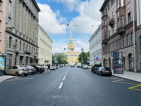 Участок Гороховой улицы отремонтировали досрочно