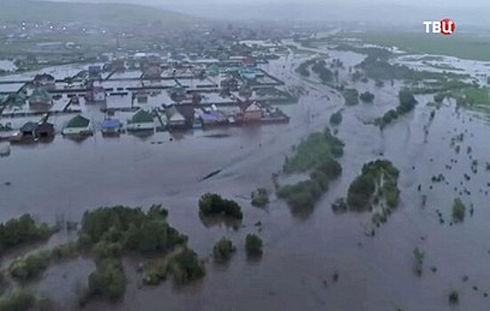 В Забайкалье вновь объявили штормовое предупреждение из-за разлива рек