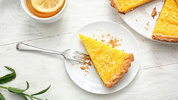 Рецепт лимонного пирога без добавления продуктов животного происхождения