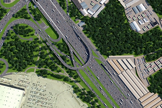 Строительство развязки на пересечении МКАД и Профсоюзной улицы завершится летом