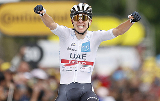 Действующий победитель "Тур де Франс" словенец Погачар выиграл шестой этап велогонки