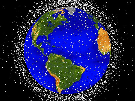 Более семи тысяч тонн космического мусора вращается вокруг Земли, говорят ученые