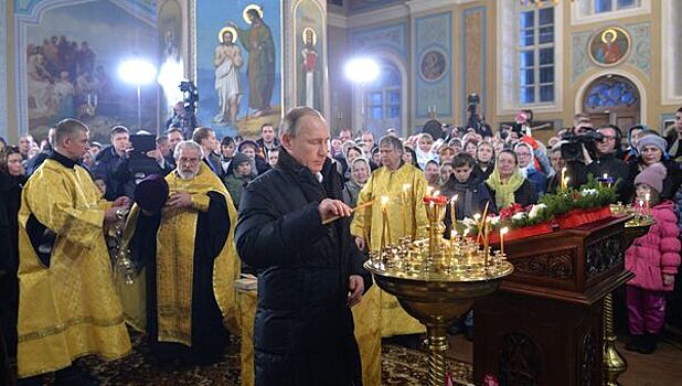 Путин посетит пасхальное богослужение в храме Христа Спасителя