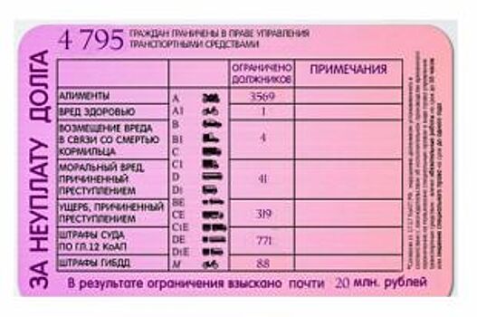 В Самарской области почти пяти тысячам должников запретили садиться за руль