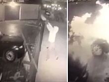 Видео: в Калининграде неизвестный поджог Rolls-Royce