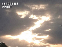 Челябинские бойцы запечатлели символ СВО в небе