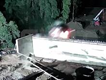 В Бурятии большегруз Volvo вылетел с моста в реку