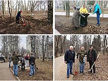На территории Березовой аллеи в САО прошел весенний общегородской субботник
