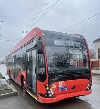 Тестовая эксплуатация нового троллейбуса началась в Волгодонске