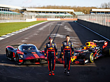 Ферстаппен и Элбон опробовали Aston Martin Valkyrie