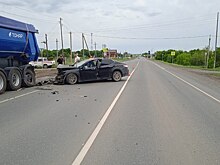 В Кувандыкском ГО пьяный водитель протаранил стоящий на обочине грузовик