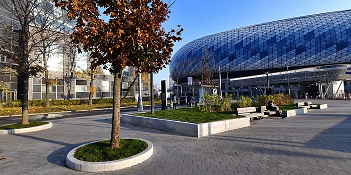 У стадиона «Динамо» в САО появилось современное общественное пространство