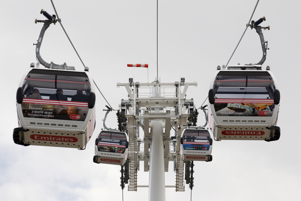 Канатная дорога Emirates Air Line, Лондон, Великобритания, Европа