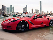 Посмотрите на двухместную лодку с кузовом от Chevrolet Corvette