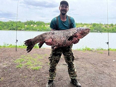 Рекордный улов: дончанин выловил рыбу весом 34 кг