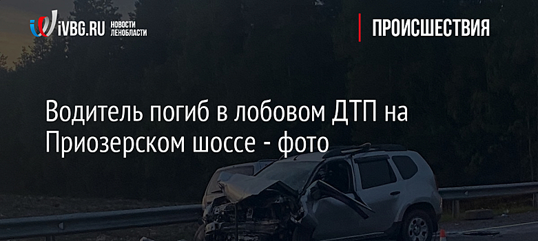 Водитель погиб в лобовом ДТП на Приозерском шоссе - фото