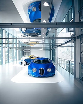 Секретный прототип Bugatti Veyron имеет 18 цилиндров и круглые фары